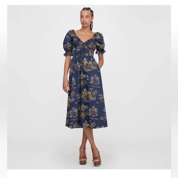 Hill House | Dresses | Hill House Ophelia Dress Navy Poplin